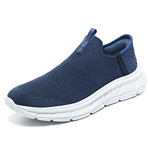 Herren Outdoor Fitnessschuhe Atmungsaktive Mesh Schuhe Sportschuhe Slipper Sneaker Turnschuhe Laufschuhe Pumps Aquaschuhe Badeschuhe Strandschuhe,Blau/3,EU46 von Aoikoy