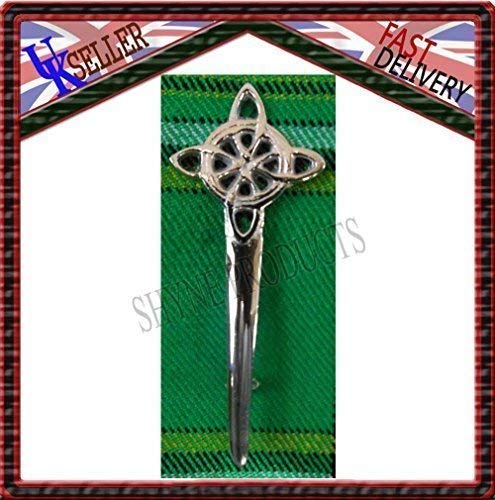 Aokitec Hochland Schottisch & Irisch Keltisch Kopf Schottenrock Anstecknadel, Brosche/Kilt Pin von Aokitec