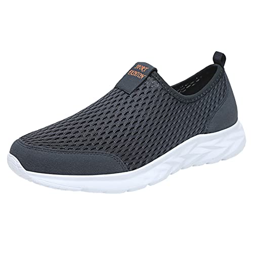 Aoklidil Damenschuhe 43 Herbst Mode Frühling und Sommer Damen Sportschuhe Flacher Boden leicht fliegendes Mesh atmungsaktiv bequem einfarbig lässiger Stil von Aoklidil