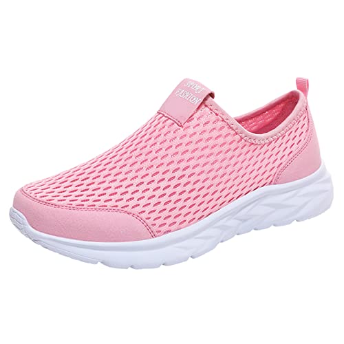 Aoklidil Hallux Valgus Schuhe Damen Winter Mode Frühling und Sommer Damen Sportschuhe Flacher Boden leicht fliegendes Mesh atmungsaktiv bequem einfarbig lässiger Stil von Aoklidil