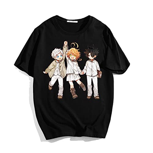 The Promised Neverland T-Shirt Emma Norman Ray Cosplay Kostüm Mode Grafik 3D gedruckte Top T-Shirts für Männer Frauen von Aoligeinb