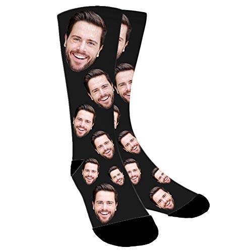 Aolun Socken Personalisiert Foto,Socken Individuell,Legen Sie Ihr Foto in Socken für Herren Damen von Aolun