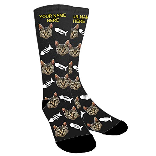 Aolun Socken Personalisiert Foto,Socken Individuell,Setzen Sie Hund, Katze, andere Haustiere Gesicht Foto in Socken von Aolun