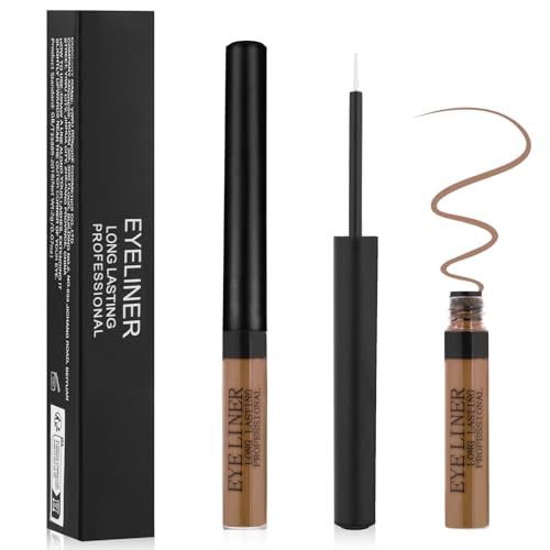 Aomig 24h-Wasserfester Eyeliner Präziser Veganer Eyeliner Flissig mit Langzeit-Halt Smudge-Proof Formel Matt Eye-liner Sanfte Kajalstifte empfindliche Augen perfekt Täglich Maskenbildner (Braun, 2g) Aomig 24h-Wasserfester Eyeliner Präziser Veganer Eyeliner Flissig mit Langzeit-Halt Smudge-Proof Formel Matt Eye-liner Sanfte Kajalstifte empfindliche Augen perfekt Täglich Maskenbildner (Braun, 2g) von Aomig