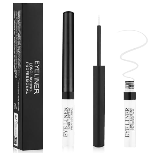 Aomig 24h-Wasserfester Eyeliner Präziser Veganer Eyeliner Flissig mit Langzeit-Halt Smudge-Proof Formel Matt Eye-liner Sanfte Kajalstifte empfindliche Augen perfekt für Täglich Maskenbildner (Weiß 2g) Aomig 24h-Wasserfester Eyeliner Präziser Veganer Eyeliner Flissig mit Langzeit-Halt Smudge-Proof Formel Matt Eye-liner Sanfte Kajalstifte empfindliche Augen perfekt für Täglich Maskenbildner (Weiß 2g) von Aomig