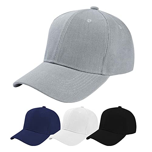 Aomig Basecap Unisex, Freizeit Baseball Cap Herren und Damen, Einstellbare Kappe mit Schirm, Sonnenschutz Baseballkappe für Outdoor Running Tennis Golf Reisen (Dunkelgrau) von Aomig