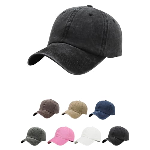 Aomig Basecap Unisex, Retro Baseball Cap Herren und Damen, Einstellbare Kappe mit Schirm, Sonnenschutz Baseballkappe für Outdoor Running Tennis Golf Reisen(Armeegrün) von Aomig