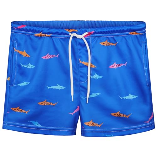 Aomig Badehose Jungen Sommer Badeshorts Kinder, Schnelltrocknend, Lustig Bedruckte Boardshorts für Kinder, Resort Swim Shorts mit Taschen und Verstellbarem Kordelzug(12 Yards) von Aomig