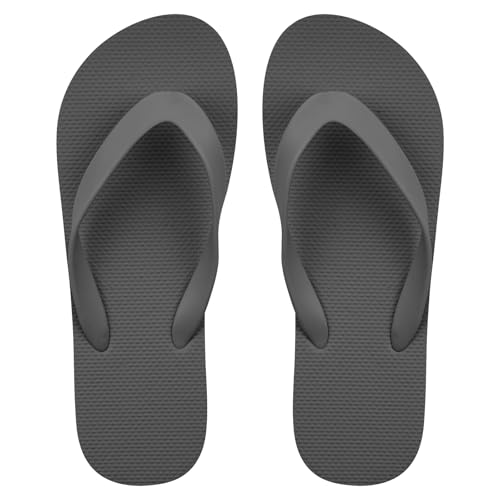 Aomig Unisex Flip Flops Surfen Zehentrenner Toe Split Flip Flops Damen Herren Thong Sandals Bequeme Flip Flop Bathing Shoes Sommerstrand Dusche Schwimmen Sandalen Täglich Beach Pool (Grau,EU:41/42) von Aomig