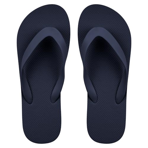 Aomig Unisex Flip Flops Surfen Zehentrenner Toe Split Flip Flops Herren Thong Sandals Bequeme Flip Flop Bathing Shoes Sommerstrand Dusche Schwimmen Sandalen Täglich Beach Pool (Dunkelblau,EU:41/42) von Aomig