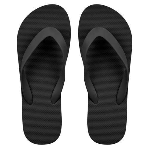 Aomig Unisex Flip Flops Surfen Zehentrenner Toe Split Flip Flops Herren Thong Sandals Bequeme Flip Flop Bathing Shoes Sommerstrand Dusche Schwimmen Sport Sandalen Täglich Beach Pool (Schwarz,EU:40/41) von Aomig
