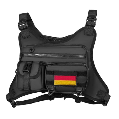 Aomiun Brusttasche,Laufweste, Sport Brusttasche Laufweste, Sporttasche für Herren Laufrucksack, Leicht und Wasserfest, für Fahrrad Joggen Workout Laufen von Aomiun