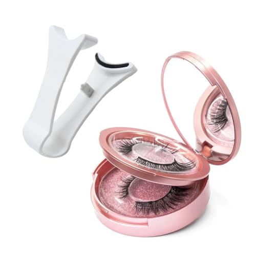 Dalarey Magnetische Wimpern-Set, Wiederverwendbare Doppelte Magnetische Wimpern Ohne Eyeliner, Ohne Kleber, Wasserfest, Sicher, Einfach Zu Tragen (2 Paar dicht) von Aoomud