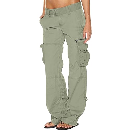 Cargo Hose Sommer Militär Damen Techwear Softshellhose Große Größen Trekkinghose Zip Pants Wanderhose Winterhosen Arbeitshose Hosen Cargohose Winterhose Frauen Camo Damenhosen Mit Seitentaschen von Aoouekul