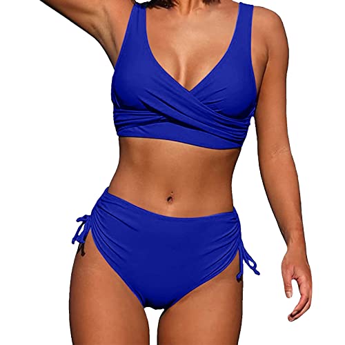 Aoseiens Bikini Damen High Waist Badeanzug Bauchweg Push Up Bikini-Sets f黵 Damen Sexy Bademode Zweiteiliger Bikini High Waist Damen Badeanzug Badeanz黦e Swimsuits von Aoseiens