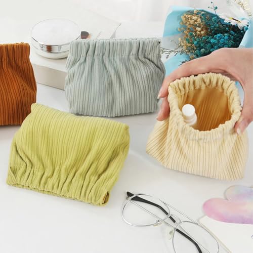 Elastische Aufbewahrungstaschen for Die Handtasche, Elastischer Cord-Organizer Haargummis, Tragbare, Süße Make-up-Tasche, Multifunktionaler Organizer Haarschmuck Und Schmuck(4pcs(b)) von Aosrioylt