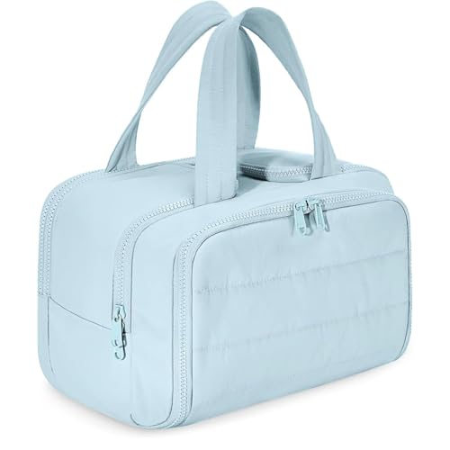 Große Kapazität, weit geöffnete Reise-Kosmetiktasche, Kulturbeutel, Organizer für Reisen, Damen, Herren, leichte Reise-Kulturbeutel, tragbare Make-up-Tasche mit Griff für Zubehör, Essentials Große Kapazität, weit geöffnete Reise-Kosmetiktasche, Kulturbeutel, Organizer für Reisen, Damen, Herren, leichte Reise-Kulturbeutel, tragbare Make-up-Tasche mit Griff für Zubehör, Essentials von Aosrioylt