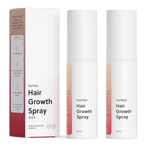 Haarwuchsöl-Spray, Fortschrittliches Natürliches Haarwuchsöl – Nicht Fettend, Fördert Dickeres Natürliches Haar, Repariert Schäden, Beugt Haarausfall Vor, Ideal for Trockene Kopfhaut(2pcs) von Aosrioylt