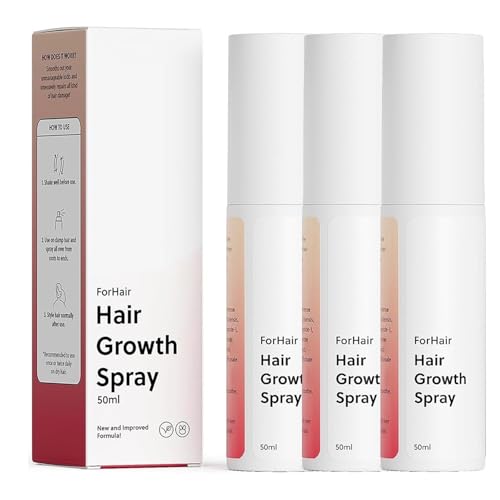 Haarwuchsöl-Spray, Fortschrittliches Natürliches Haarwuchsöl – Nicht Fettend, Fördert Dickeres Natürliches Haar, Repariert Schäden, Beugt Haarausfall Vor, Ideal for Trockene Kopfhaut(3pcs) von Aosrioylt
