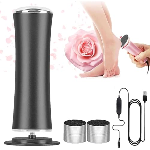 Honey Glow Foot, Honey Glow Foot, Elektrische Fußfeile Mit 60 Ersatzscheiben, Einstellbare Geschwindigkeiten, For Schwielen, Abgestorbene Haut, Rissige Füße, Frauen, Männer, Pediküre Zu Hause(Noir) von Aosrioylt