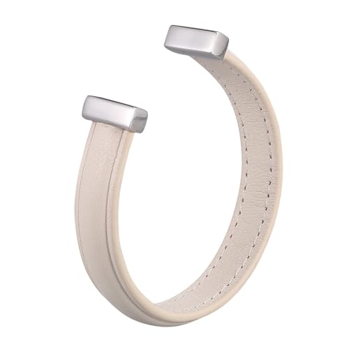 Aotiwe Armbänder Leder, Herren Armband Weiß Offener Armreif Im Schlichten Stil aus Stahl Geschenk Hochzeitstag Aotiwe Armbänder Leder, Herren Armband Weiß Offener Armreif Im Schlichten Stil aus Stahl Geschenk Hochzeitstag von Aotiwe