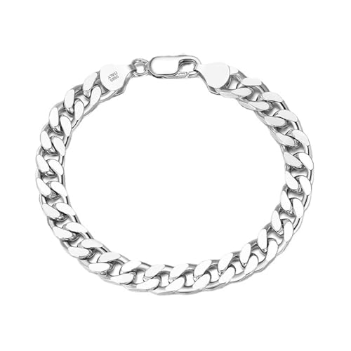 Aotiwe Armband Damen Freundschaft, Armbänder Damen 925 Silber Panzerkette Armbänder Damen Silber 7mm 19cm von Aotiwe