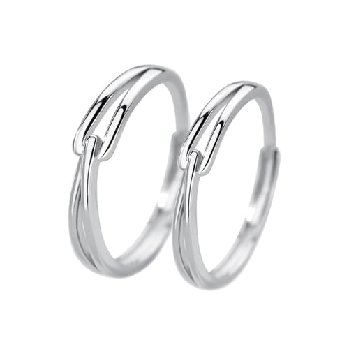 Aotiwe Damenring Breit Silber, Damenring Silber 925 Hohlschloss Verstellbar Schmuck Set Damen von Aotiwe