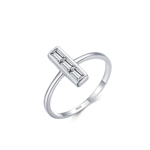 Aotiwe Eheringe 925 Silber, Ring Frauen Silber Vertikaler Zirkon Größe 60 (19.1) Schmuck Damen von Aotiwe