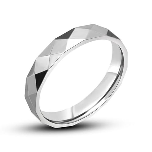 Aotiwe Eheringe Silber Herren, Ring Verlobung Schmal Hochglanzpoliert Rings Men Cool Edelstahl Größe 52 (16.6) von Aotiwe