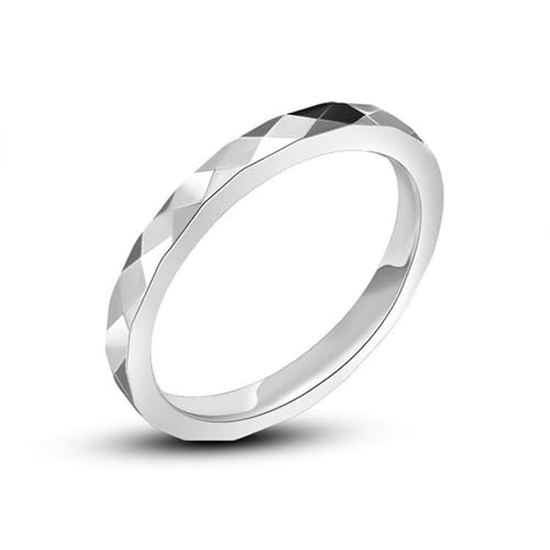 Aotiwe Eheringe Silber Schlicht, Ring Edelstahl Hochzeit Schmal Hochglanzpoliert Verlobungsring Damen Vintage Größe 45 (14.3) von Aotiwe