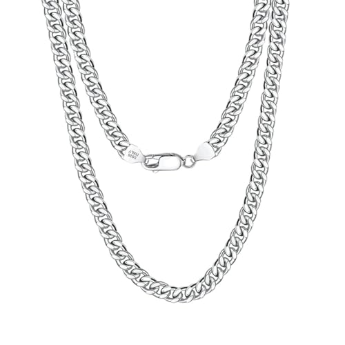 Aotiwe Freundschaftskette Damen Silber, Halskette Damen Zart Kette Halskette Damen Modeschmuck 3.6mm 925 Silber 55cm von Aotiwe