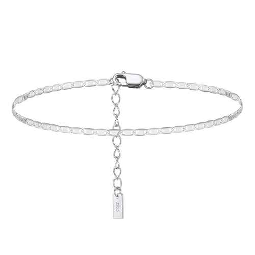 Aotiwe Fußkettchen Silber Herren, Fußkettchen Damen 925 Kette Fußkettchen Damen Band Hochzeitstag Geschenke für Frauen von Aotiwe