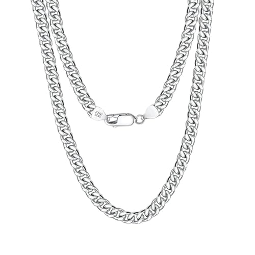 Aotiwe Halskette Damen Silber Dezent, Halskette Damen Chunky Kette Damen Halskette ohne Anhänger 3.6mm 925 Silber 45cm von Aotiwe