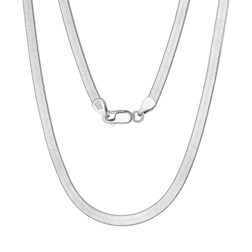 Aotiwe Halskette Silber Zart, Freundschaftskette Damen Kette Damen Collier 925 Silber 40cm Beste Freundin Geschenke Geburtstag von Aotiwe