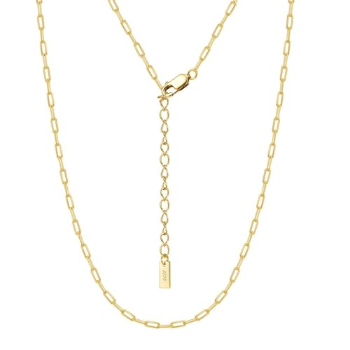 Aotiwe Halskette Vergoldet Damen, Silberkette 925 Kette Collier Damen Set 35+5cm Geschenk Hochzeitstag von Aotiwe