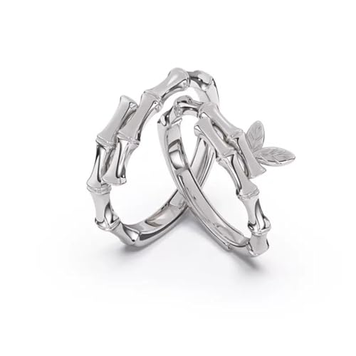 Aotiwe Männer Ringe Silber 925, Silber Ringe Mann Knoten Verstellbar Vater Geschenk von Aotiwe