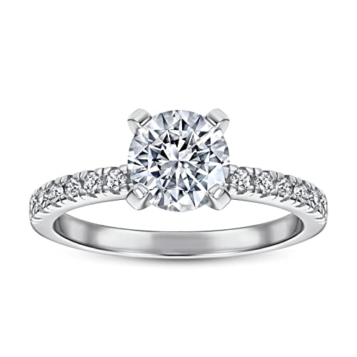 Eheringe Damen Einzeln, Ring Damen Zeigefinger Promise Ring 925 Silber Größe 45 (14.3) von Aotiwe