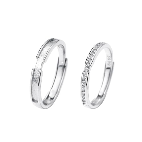 Aotiwe Ring Herren Silber Breit, Ring for Men Eleganter Stil 999 Sterling Silber Verstellbar von Aotiwe
