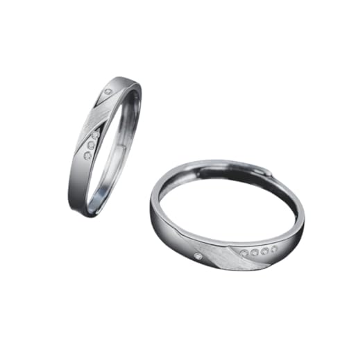 Aotiwe Ring Herren Silber Verstellbar, Eheringe für Herren Köper 925 Silber Geschenk Ehemann von Aotiwe