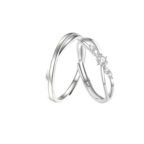 Aotiwe Ring Männer Silber, Herren Ringe Nordisch Möbiusband 925 Silber Verstellbar Geschenke für Männer von Aotiwe