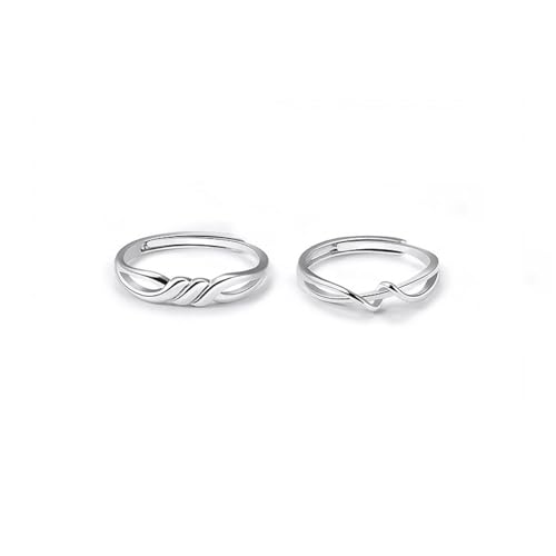 Aotiwe Ringe Frauen Silber, Offener Ring Damen Möbiusband 925 Silber Verstellbar Geschenk für Frauen von Aotiwe