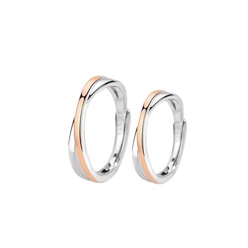 Aotiwe Silber Ringe Frauen Set, Damen Ringe 925 Möbiusband Verstellbar Schmuck Damen von Aotiwe