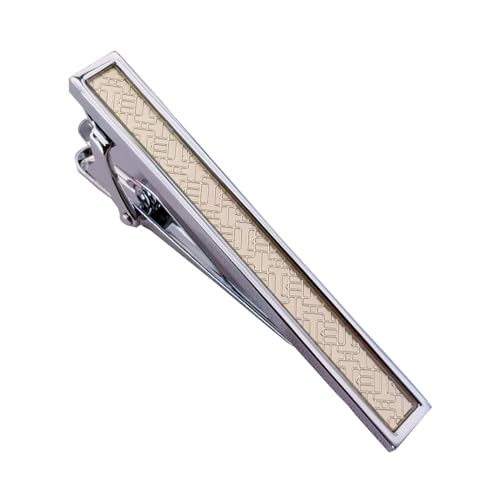 Aotiwe Tie Clip for Men, Krawattennadel für Herren Labyrinth Silber Gold Krawattenklammer aus Kupfer von Aotiwe