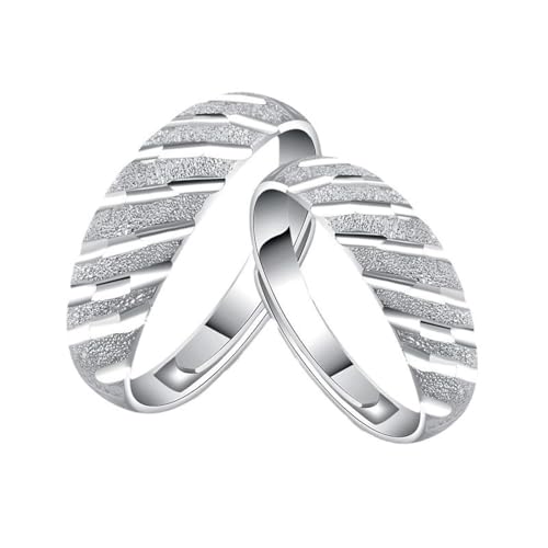 Aotiwe Verlobungsring Silber 925 Damen, Verlobungsring Damen Vintage Silber Meteorschauer Blitzsand Verstellbar von Aotiwe