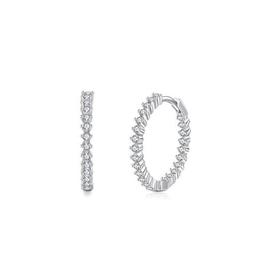Creolen Silber Set, Damen Ohrringe Silber 925 Rund mit Zirkonia Jahrestag Geschenk Creolen Silber Set, Damen Ohrringe Silber 925 Rund mit Zirkonia Jahrestag Geschenk von Aotiwe