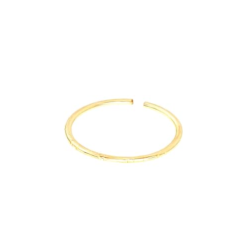 Eheringe Gold, Ringe Frauen Kleine Finger Einfaches Band 14K Gelbgold Größe 56 (17.8) von Aotiwe
