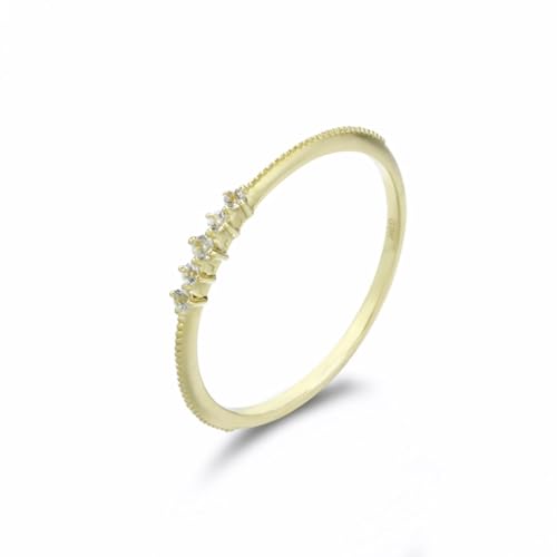 Eheringe Vintage, Damenringe Ausrüstung mit Topas 18K Gold Größe 60 (19.1) Lustige Geschenke von Aotiwe