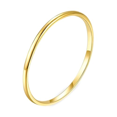 Eheringe Weissgold 18K, Promise Ring Frau Stapelbares Dünnes Band Größe 49 (15.6) Schmuck Damen von Aotiwe