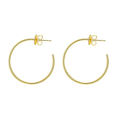 Gold Ohrringe Set, Ohrringe Damen Modeschmuck Kreis Ohrringe Boho Kupfer Geschenke für Freundin von Aotiwe