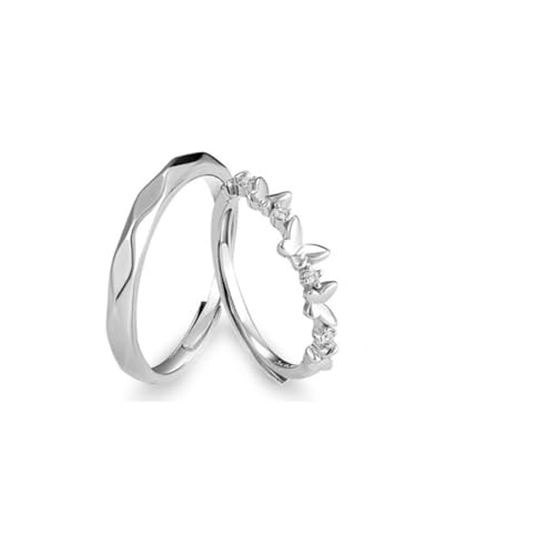 Herrenring Silber, Promise Ring Mann Möbiusband 925 Silber Verstellbar Jahrestag Geschenk von Aotiwe